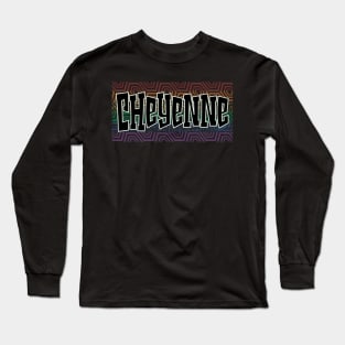 LGBTQ PATTERN USA CHEYENNE Long Sleeve T-Shirt